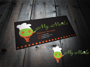 My Mealz (Chef prepared fitness food) Business Card design | Business Card Design by MT