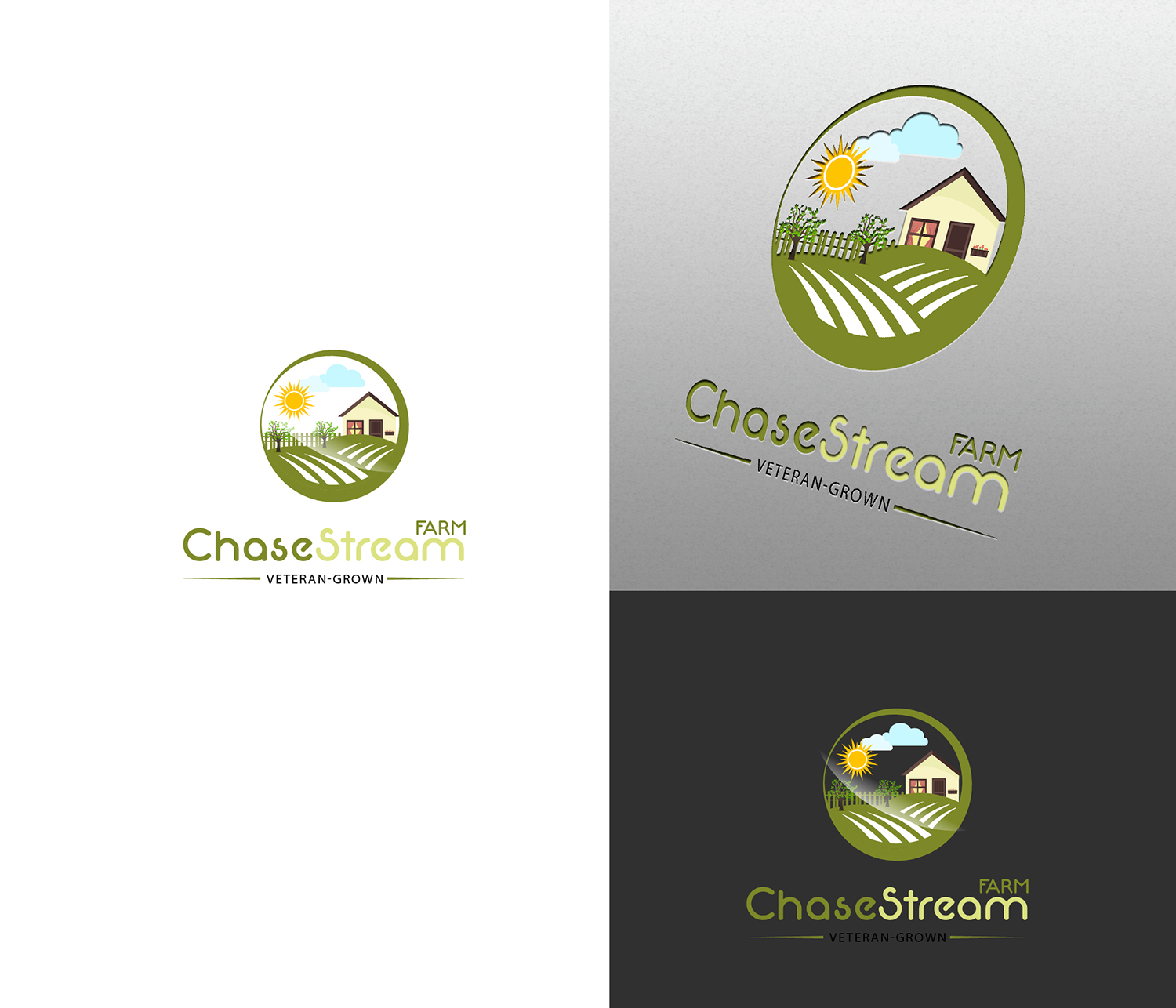 Logo Design by Coneagles for Chase Stream Farm | Design #9273287