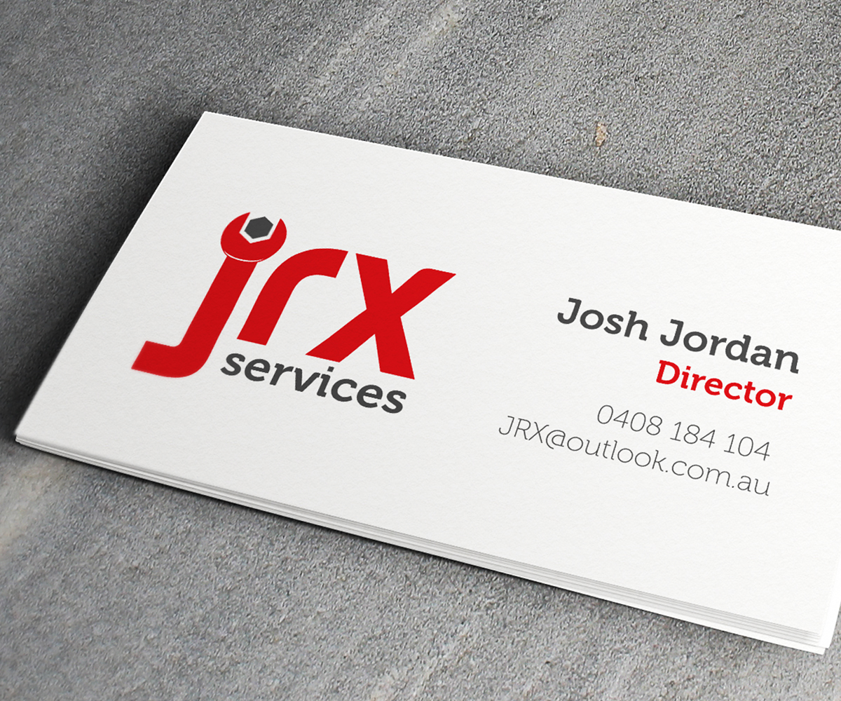 Diseño de Tarjeta de Presentación por see why para JRX Services | Diseño #2042975