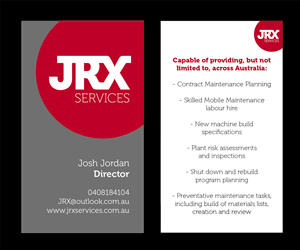 Visitenkarten-Design von see why für JRX Services | Design: #2079761