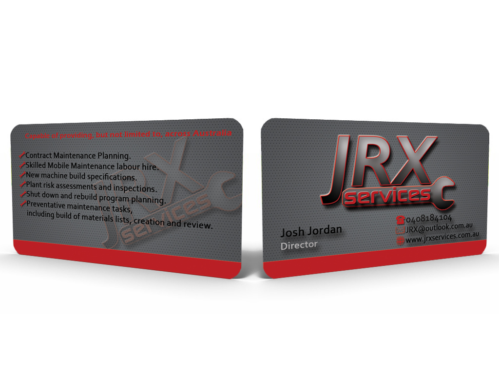 Visitenkarten-Design von Sandun Harshana für JRX Services | Design: #2076732
