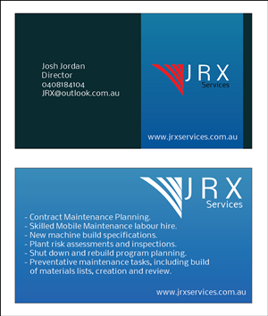 Business Card Design by dell95 for JRX Services | Design #2075862
