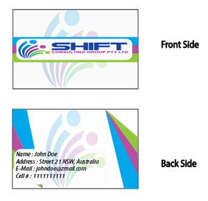 Business Card Design by Exclusive4U for Shift Consulting Group Pty Ltd | Design: #2039854
