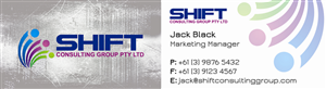 Business Card Design by MEDesigns for Shift Consulting Group Pty Ltd | Design: #2038753