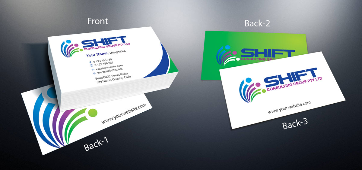 Business Card Design by theblueart for Shift Consulting Group Pty Ltd | Design #2037439