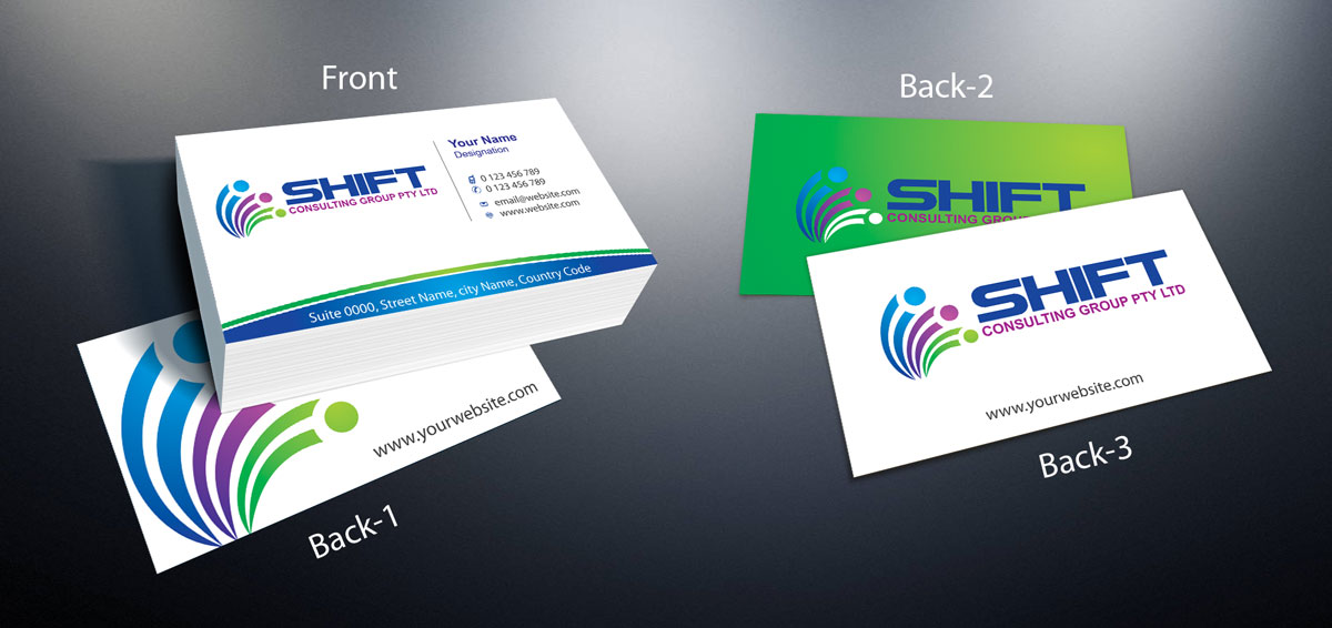 Business Card Design by theblueart for Shift Consulting Group Pty Ltd | Design #2037499