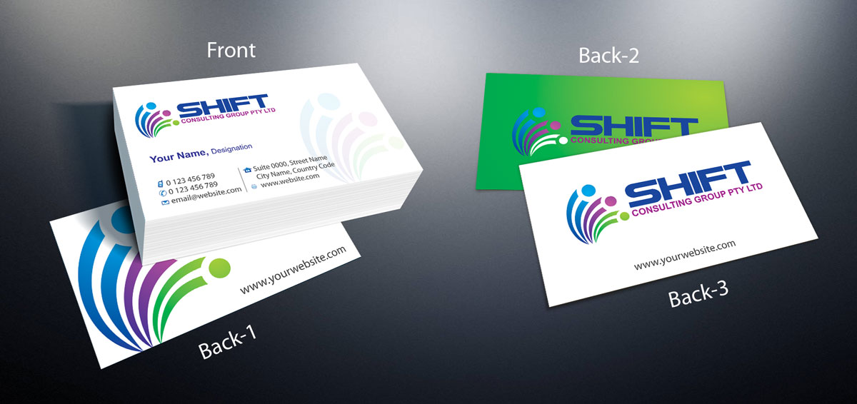 Business Card Design by theblueart for Shift Consulting Group Pty Ltd | Design #2037503