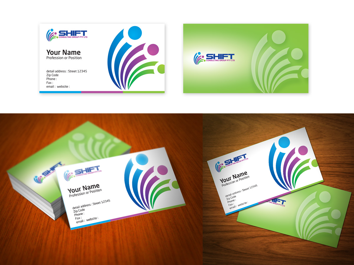 Business Card Design by denuj for Shift Consulting Group Pty Ltd | Design #2036956