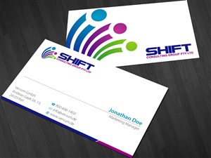 Design de Carte de Visite par Nila pour Shift Consulting Group Pty Ltd | Design : #2043502