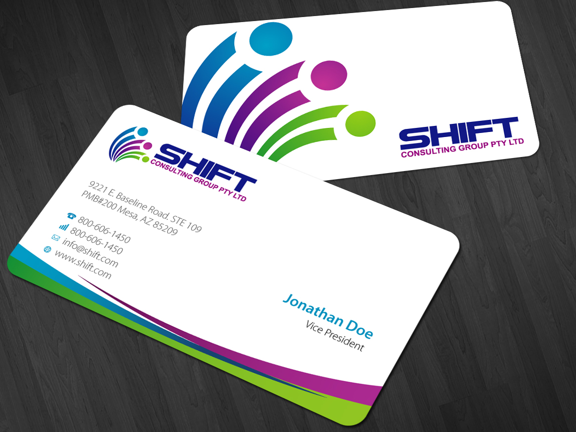 Design de Carte de Visite par Nila pour Shift Consulting Group Pty Ltd | Design : #2043587