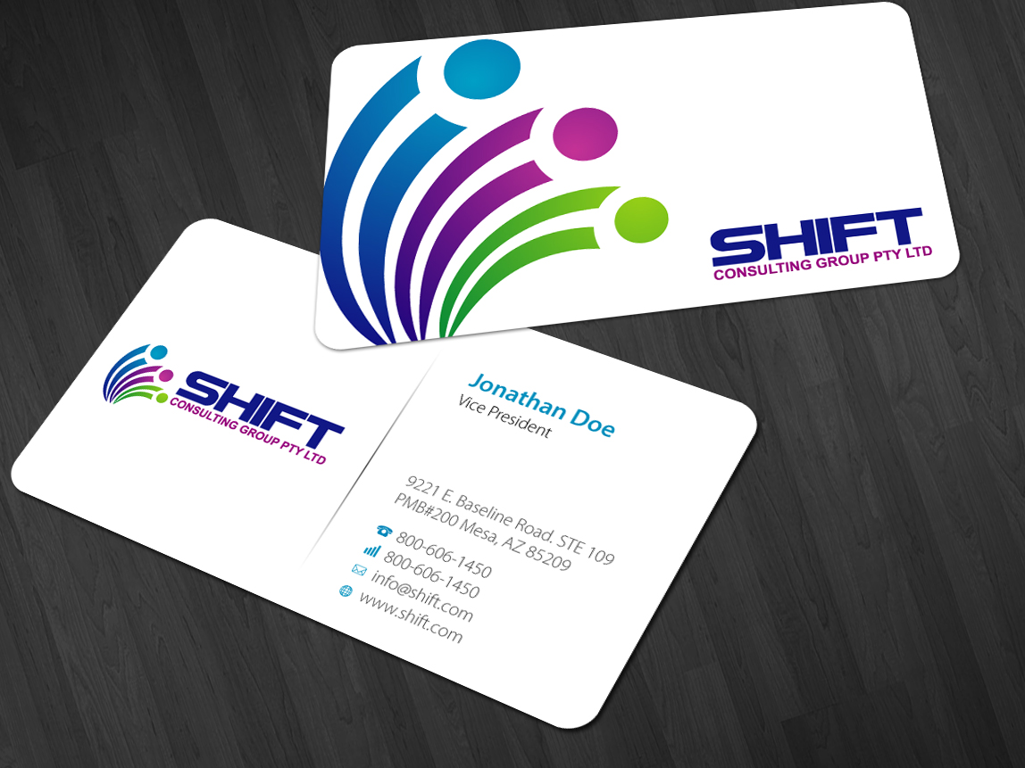 Design de Carte de Visite par Nila pour Shift Consulting Group Pty Ltd | Design #2043870