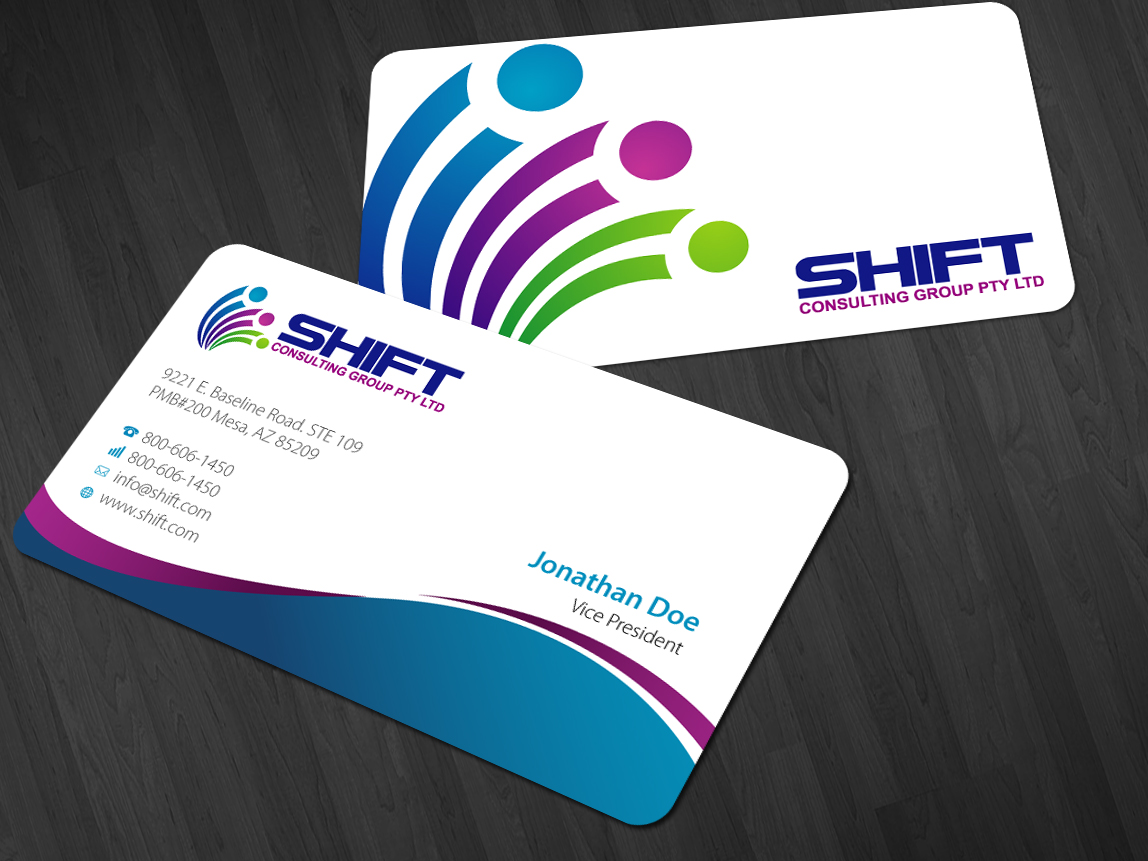 Design de Carte de Visite par Nila pour Shift Consulting Group Pty Ltd | Design #2043895