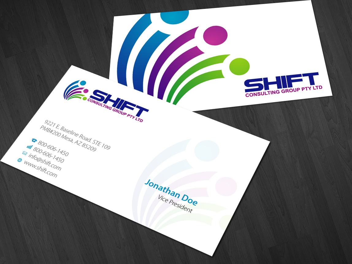 Design de Carte de Visite par Nila pour Shift Consulting Group Pty Ltd | Design #2043998