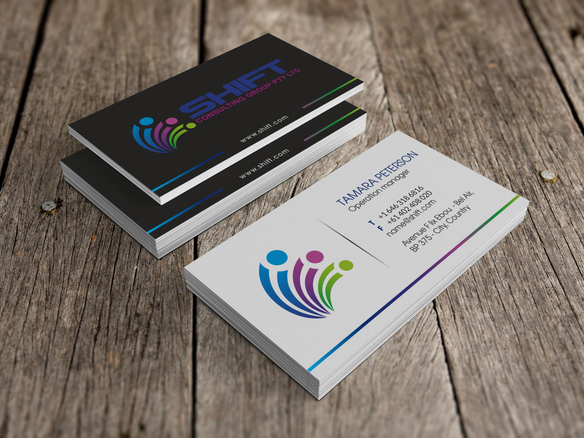 Design de Carte de Visite par HYPdesign pour Shift Consulting Group Pty Ltd | Design #2042633