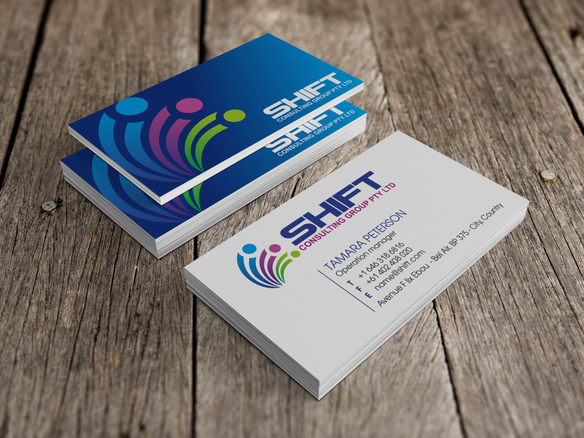 Design de Carte de Visite par HYPdesign pour Shift Consulting Group Pty Ltd | Design #2042634