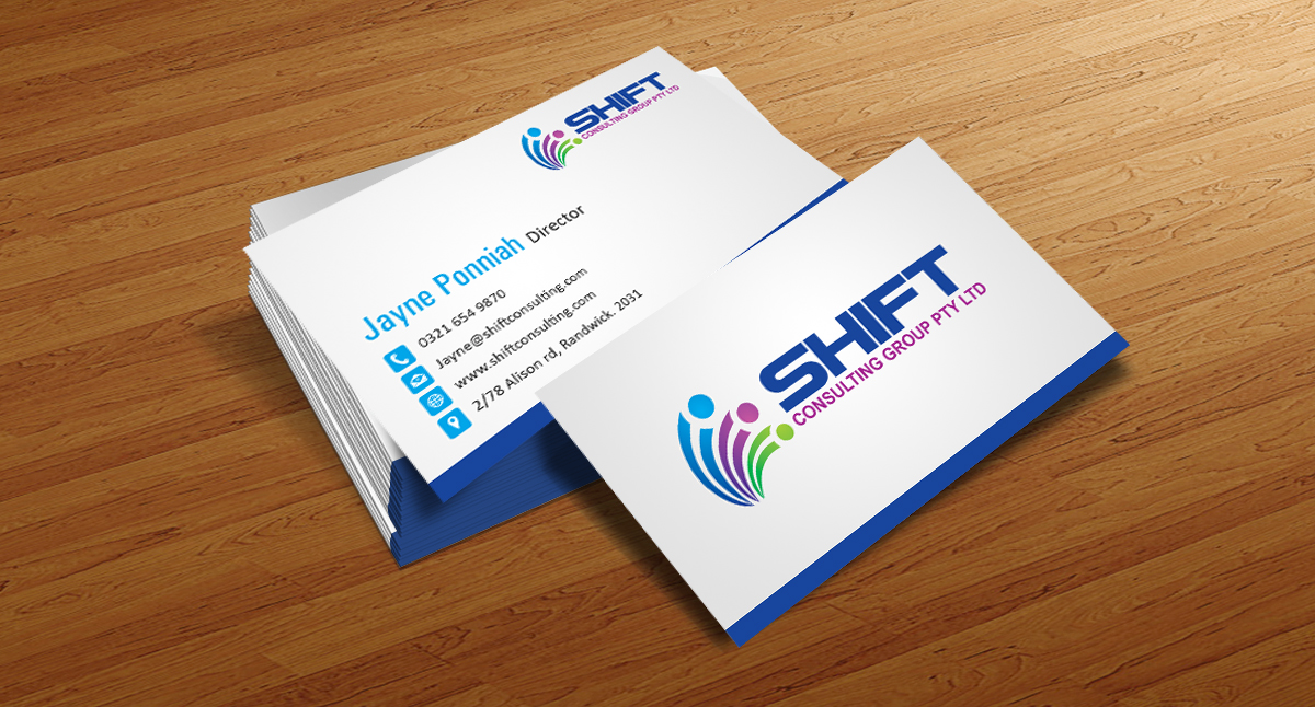 Design de Carte de Visite par Owaisias pour Shift Consulting Group Pty Ltd | Design #2037455