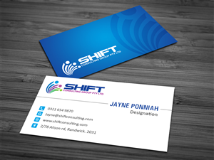 Design de Carte de Visite par Owaisias pour Shift Consulting Group Pty Ltd | Design : #2037537
