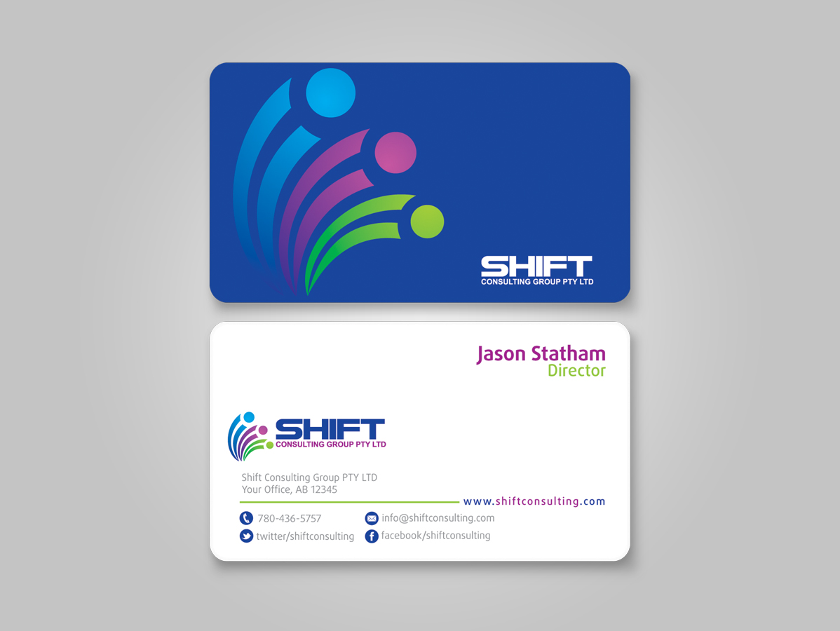 Business Card Design by Cyanide Designz for Shift Consulting Group Pty Ltd | Design #2042122