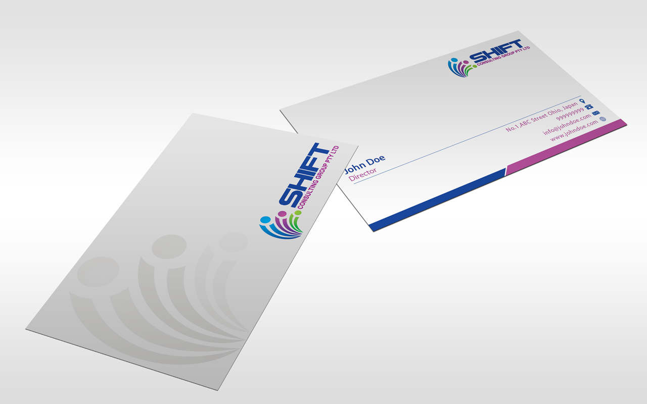 Business Card Design by MohamedZa for Shift Consulting Group Pty Ltd | Design #2037131