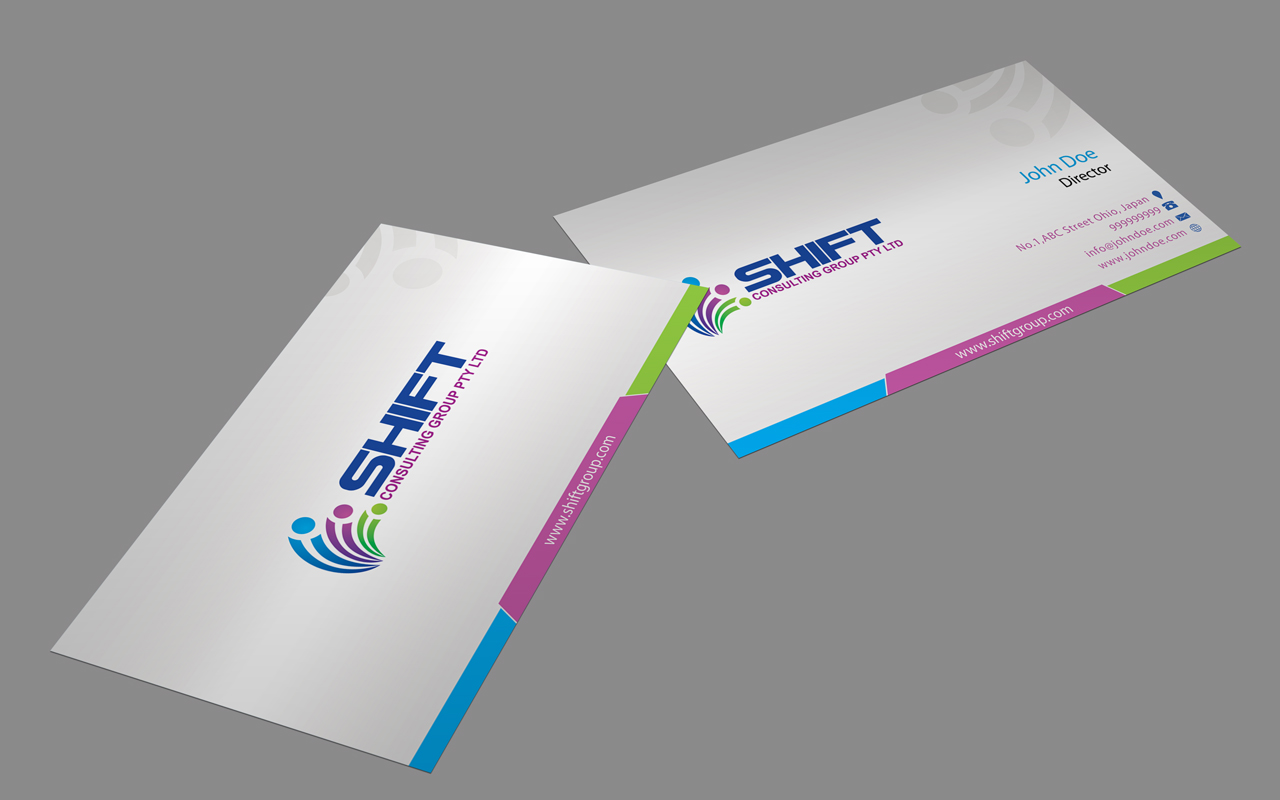 Business Card Design by MohamedZa for Shift Consulting Group Pty Ltd | Design #2037141