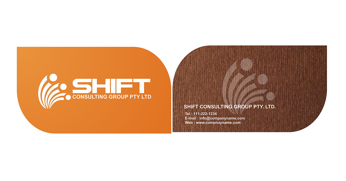 Business Card Design by Anil for Shift Consulting Group Pty Ltd | Design #2047048