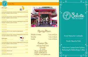 Menu Design by Parul for CA PHE HOLDINGS PTY LTD | Design: #2060716