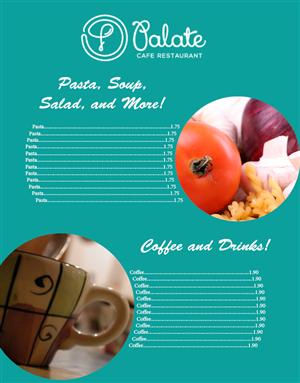 Menu Design by KeithMitchell for CA PHE HOLDINGS PTY LTD | Design #2051049