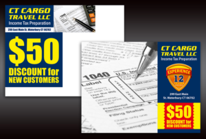 Postcard Design by ALSADESIGN for CT CARGO TRAVEL LLC | Design: #9280868