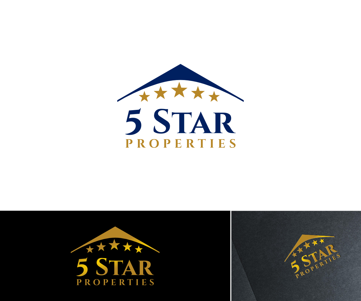 Upmarket, Personable, Real Estate Logo Design for 5 Star Properties by