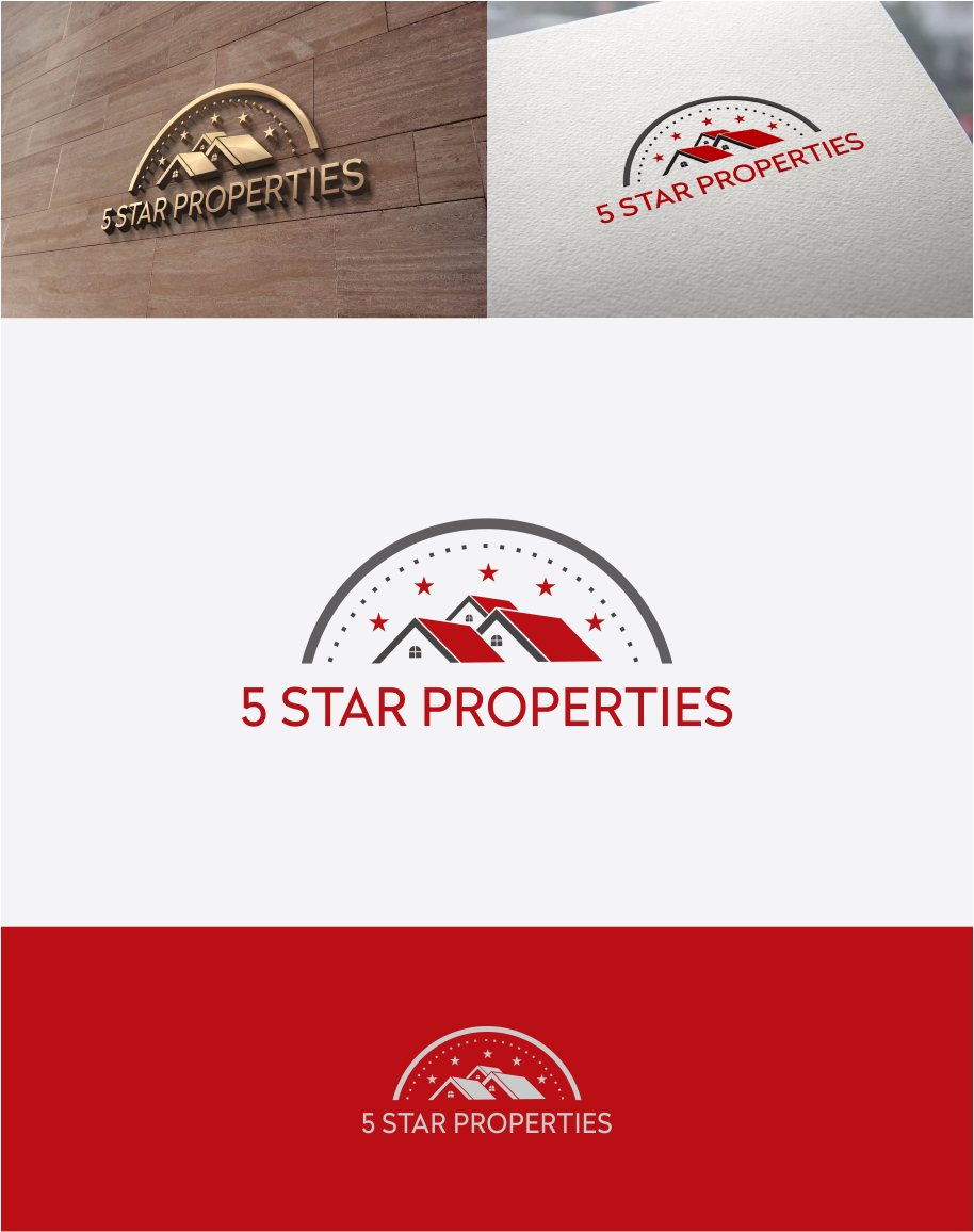 Logo Design by g234t_d4y for 5 Star Properties | Design #9357885