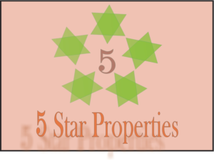 Logo Design by sandunjayabandu99 for 5 Star Properties | Design: #9280274