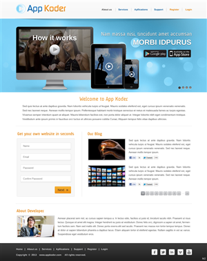Web Design by pb for this project | Design: #2051735
