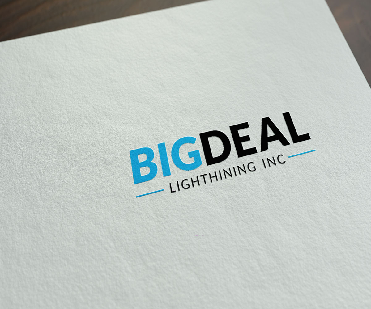 Diseño de Logo por JK18 para Big Deal Lighting inc. | Diseño #9358543
