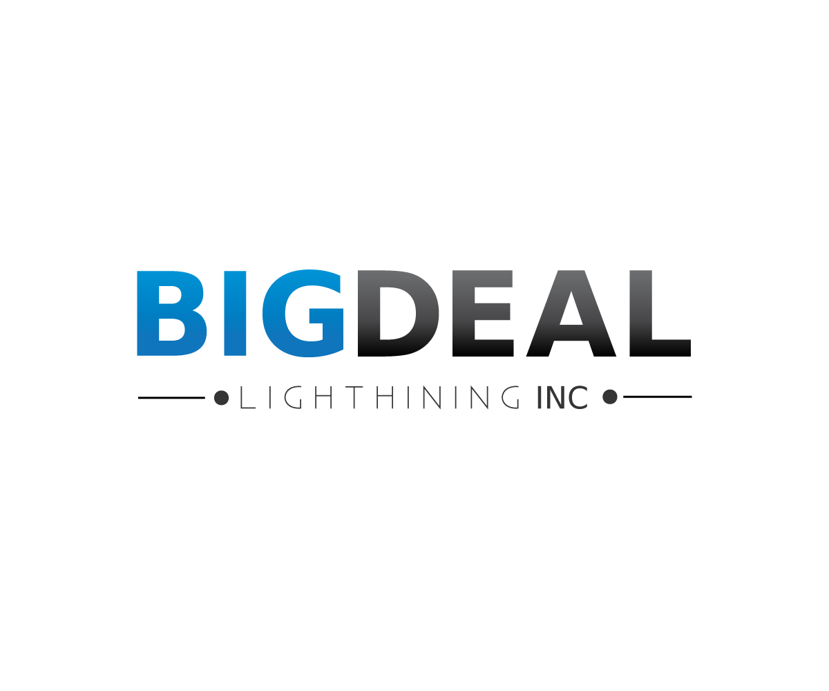 Diseño de Logo por JK18 para Big Deal Lighting inc. | Diseño #9370302