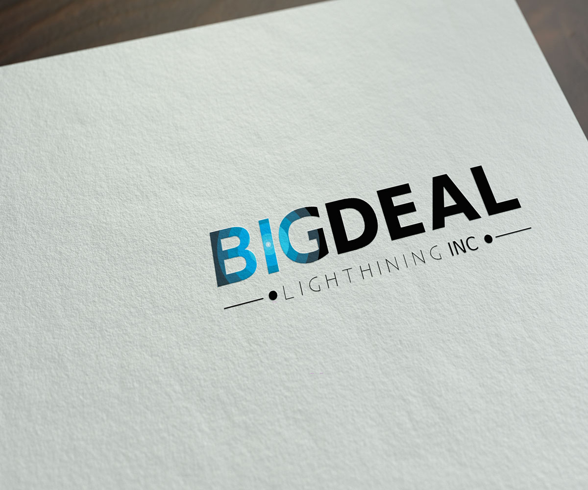 Diseño de Logo por JK18 para Big Deal Lighting inc. | Diseño #9371646