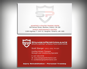 Sports Therapy and Personal Training | Visitenkarten-Design von SKYdesign