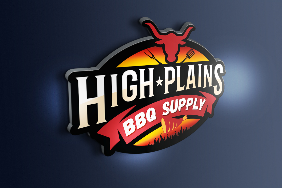 Logo Design by Intro Base for High Plains BBQ Suppy | Design #9278386