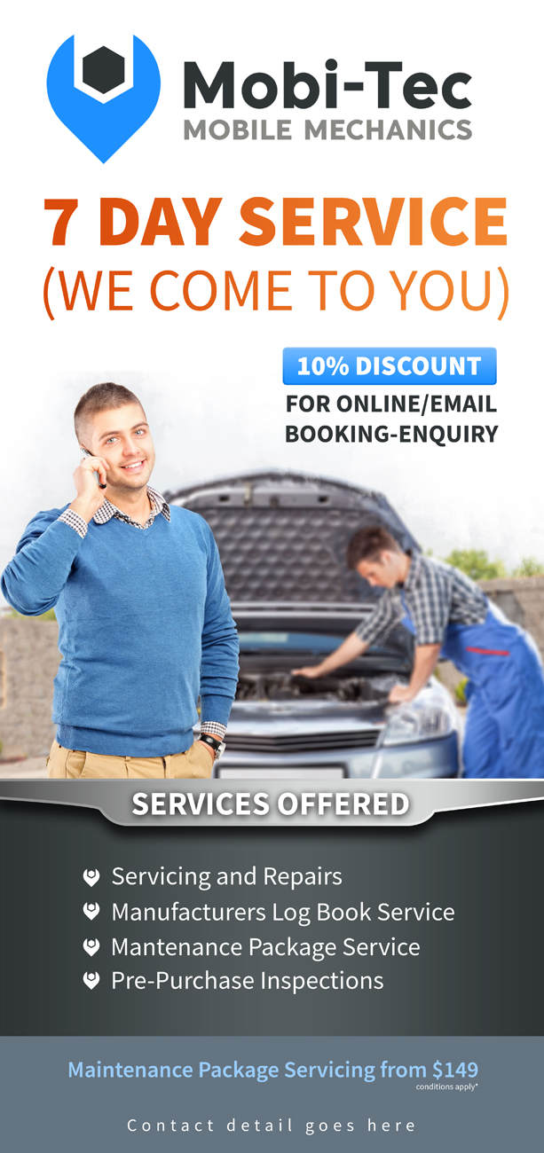 Flyer Design by Gfx.26™ for Mobi-Tec Automotive Service Centre | Design #13297240
