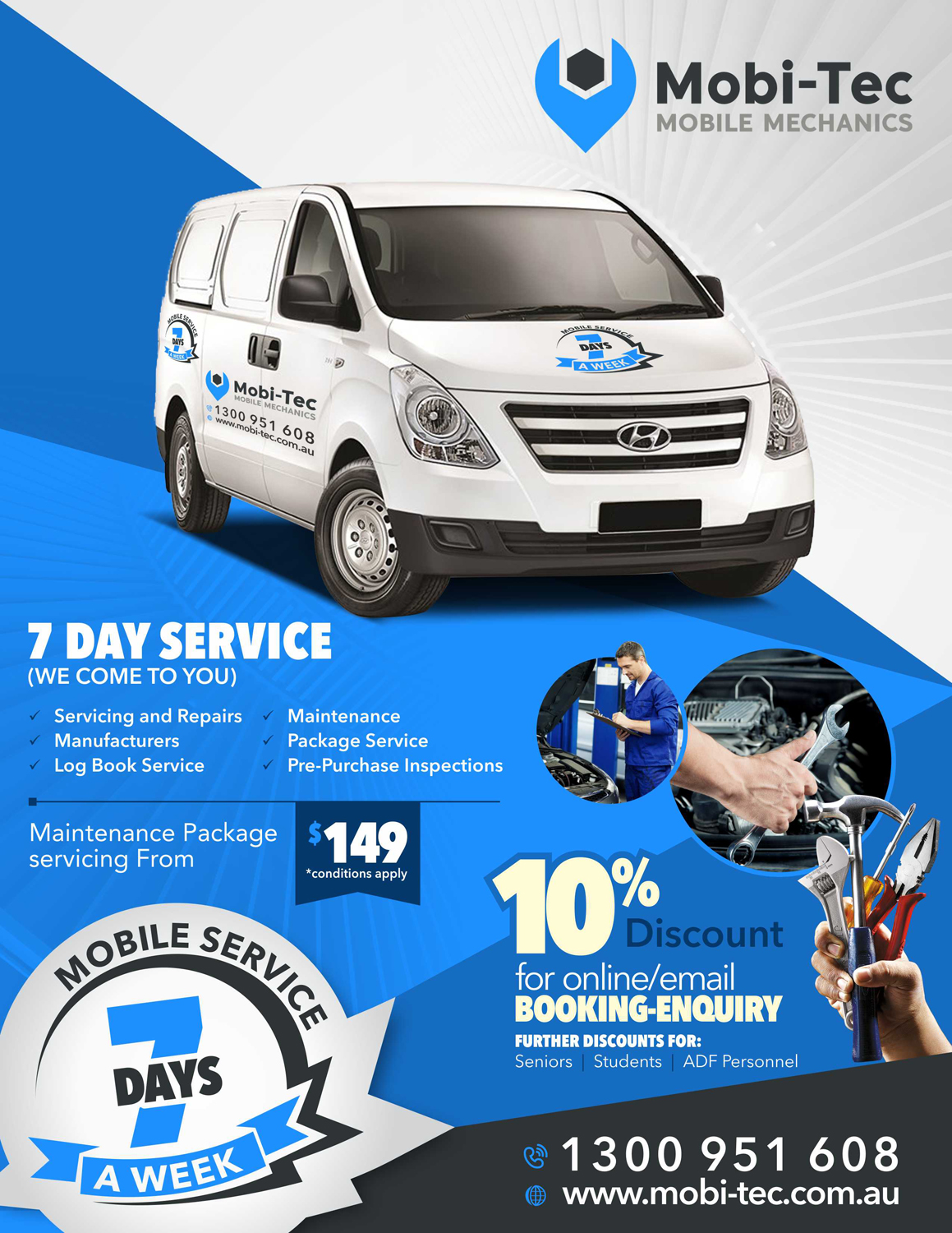 Flyer-Design von Marketing Wings für Mobi-Tec Automotive Service Centre | Design #13310499