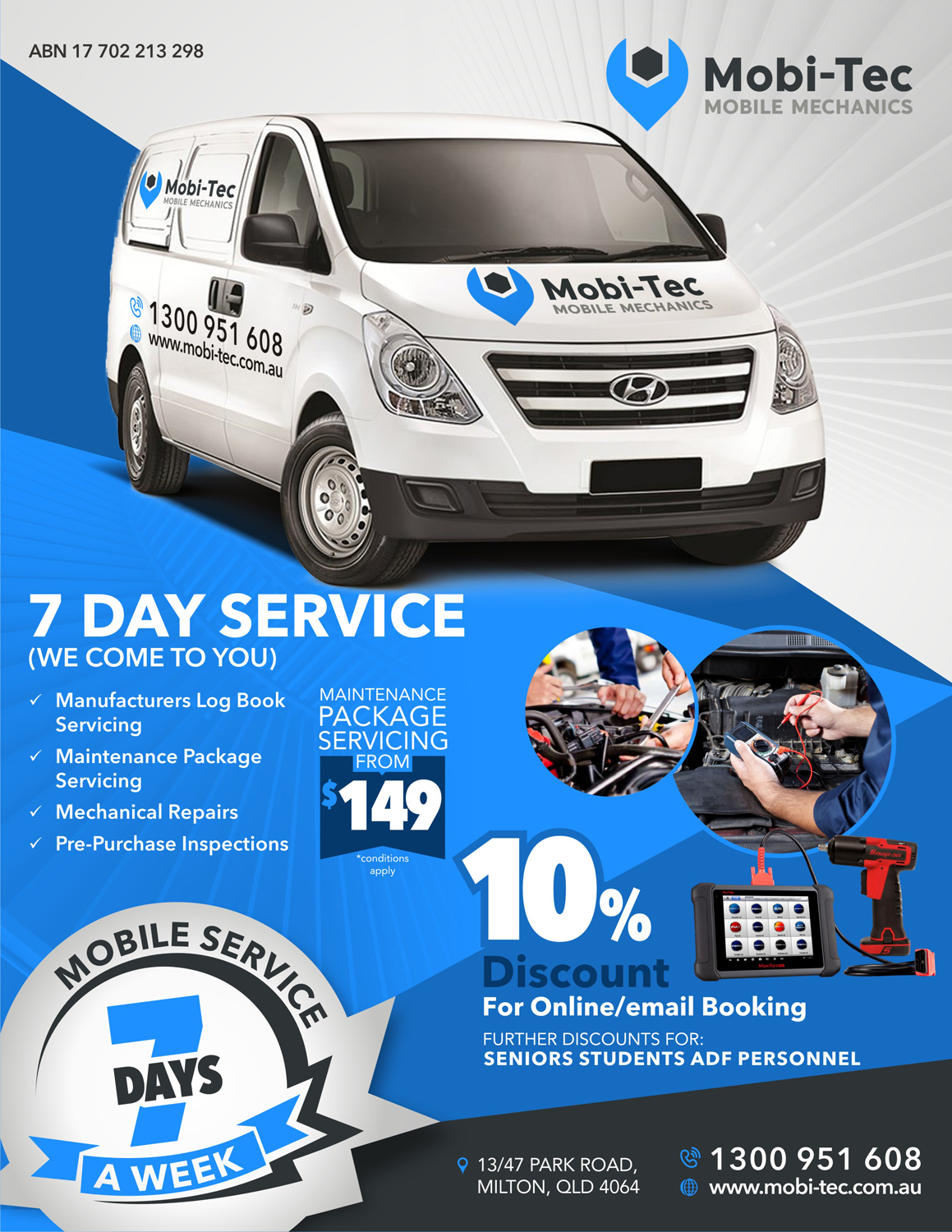 Diseño de Flyer por Marketing Wings para Mobi-Tec Automotive Service Centre | Diseño #13366137