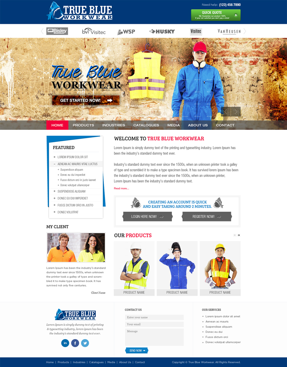 Web Design by Mayank Patel for THE PURELY TRUE BLUE GROUP PTY LTD | Design #2076709