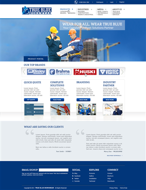 Web Design by ctbors for THE PURELY TRUE BLUE GROUP PTY LTD | Design #2062230