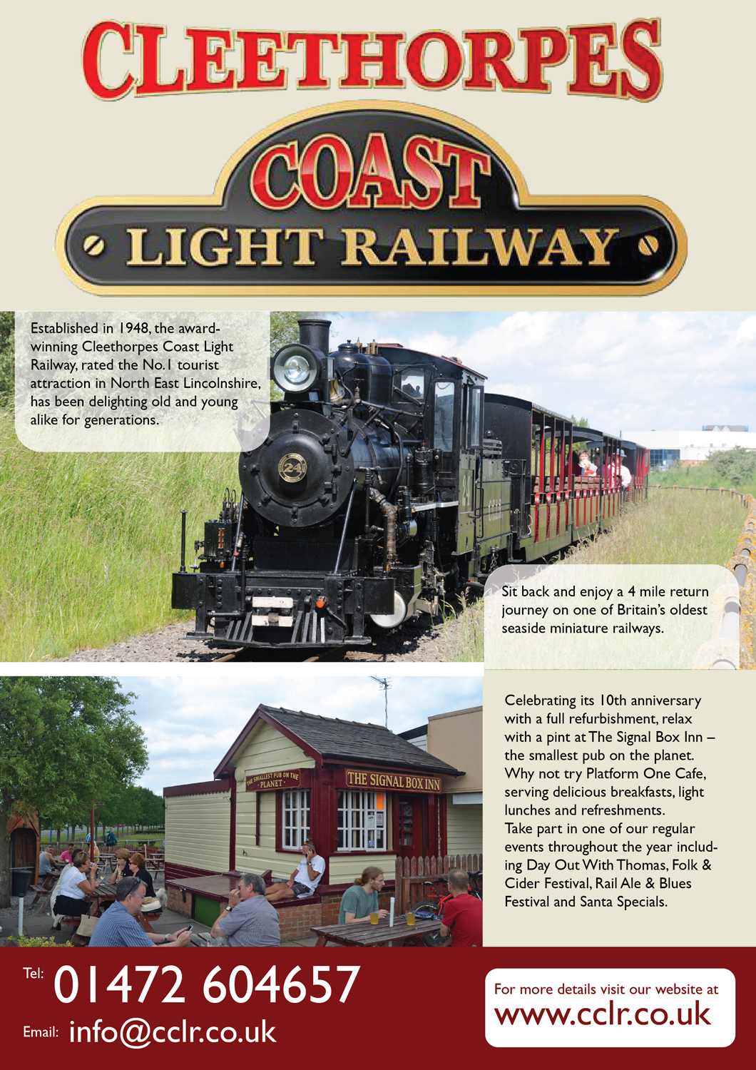 Poster Design by Rohan Alexander for Cleethorpes Light Railway Ltd | Design #9314393
