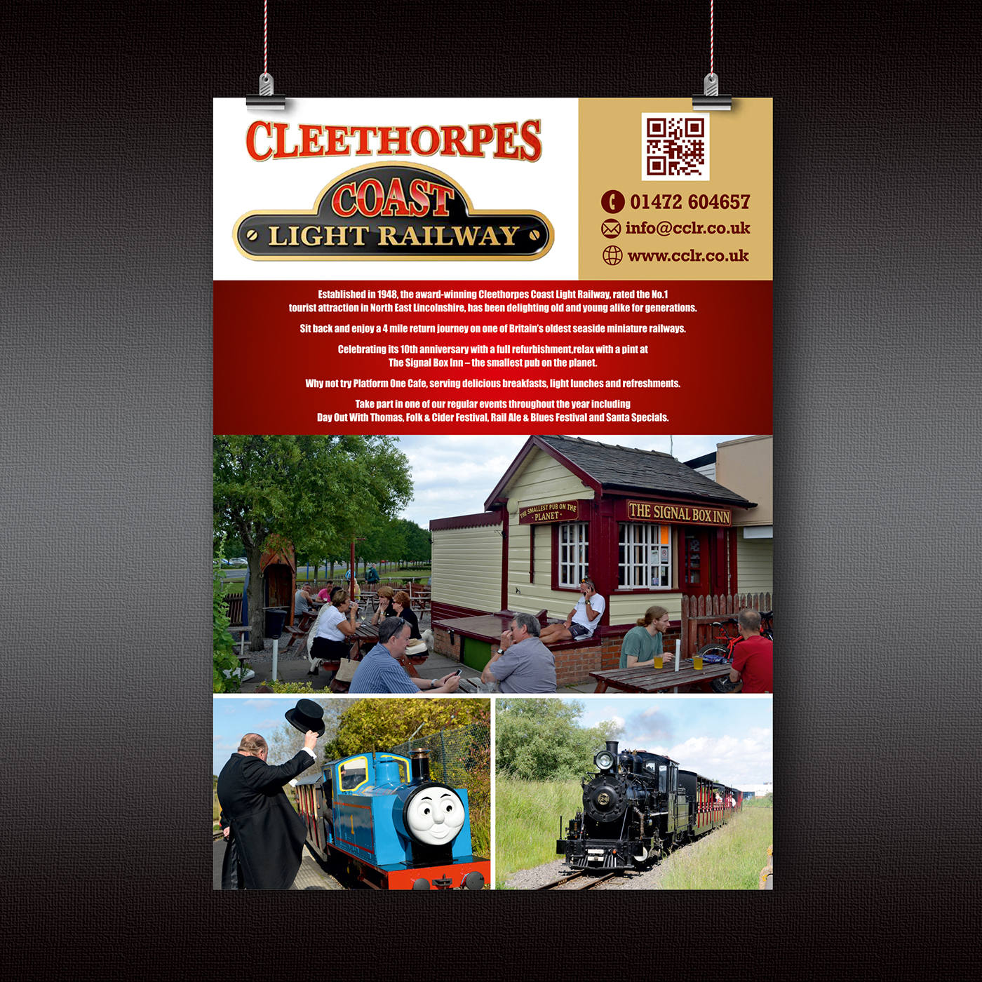 Diseño de Póster por ALSADESIGN para Cleethorpes Light Railway Ltd | Diseño #9308826
