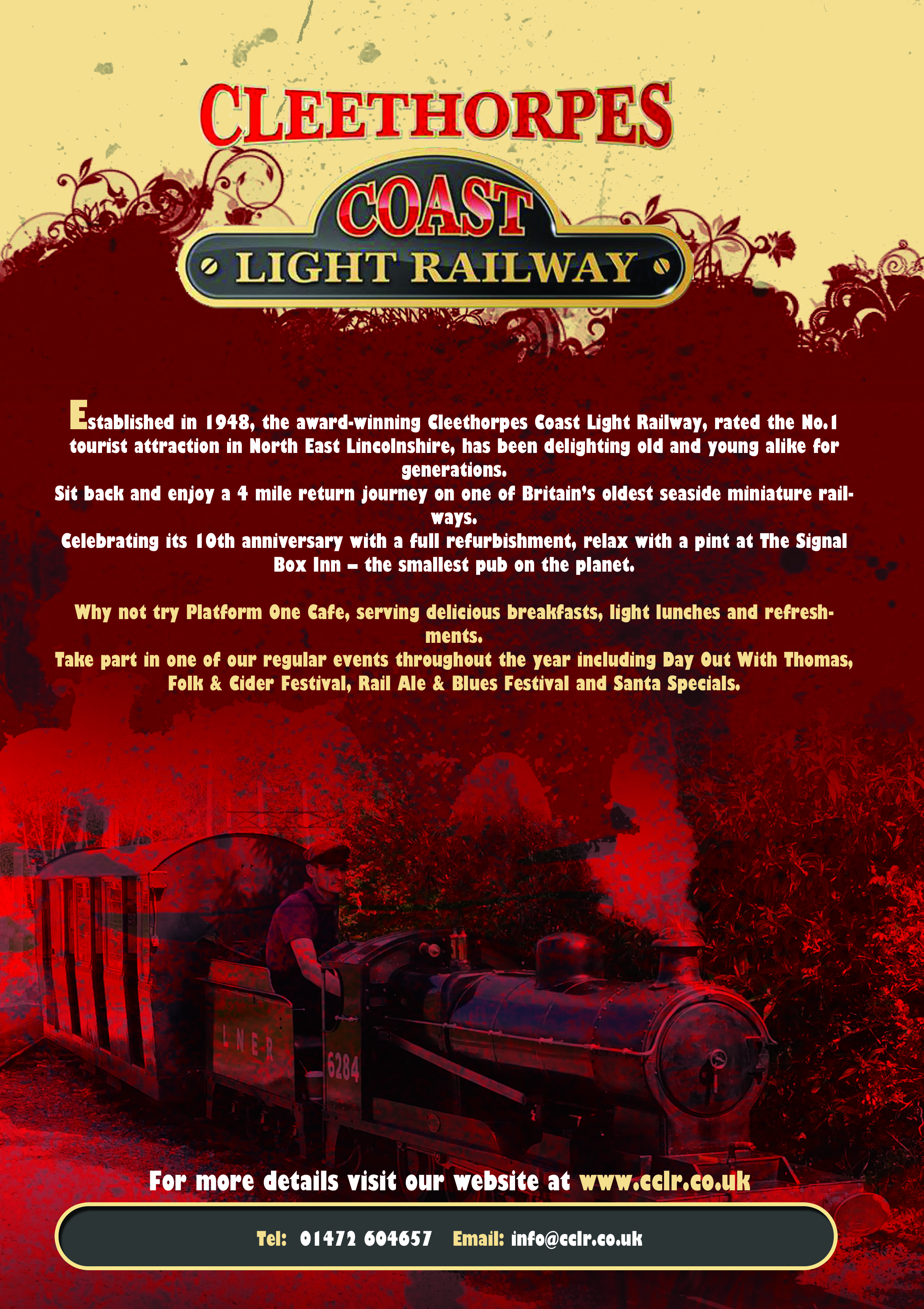 Poster Design by roopaljain for Cleethorpes Light Railway Ltd | Design #9323169