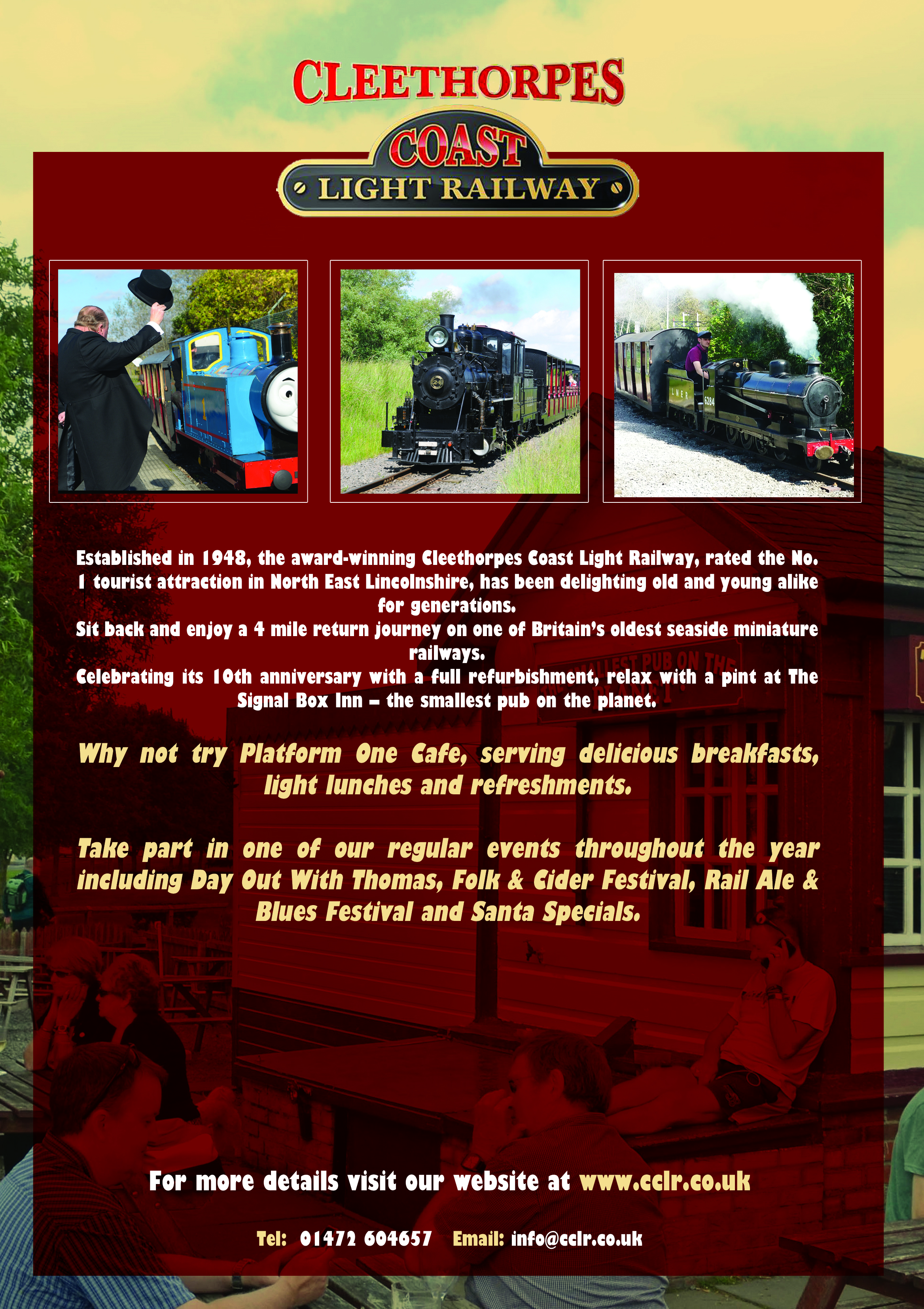 Poster Design by roopaljain for Cleethorpes Light Railway Ltd | Design #9323171