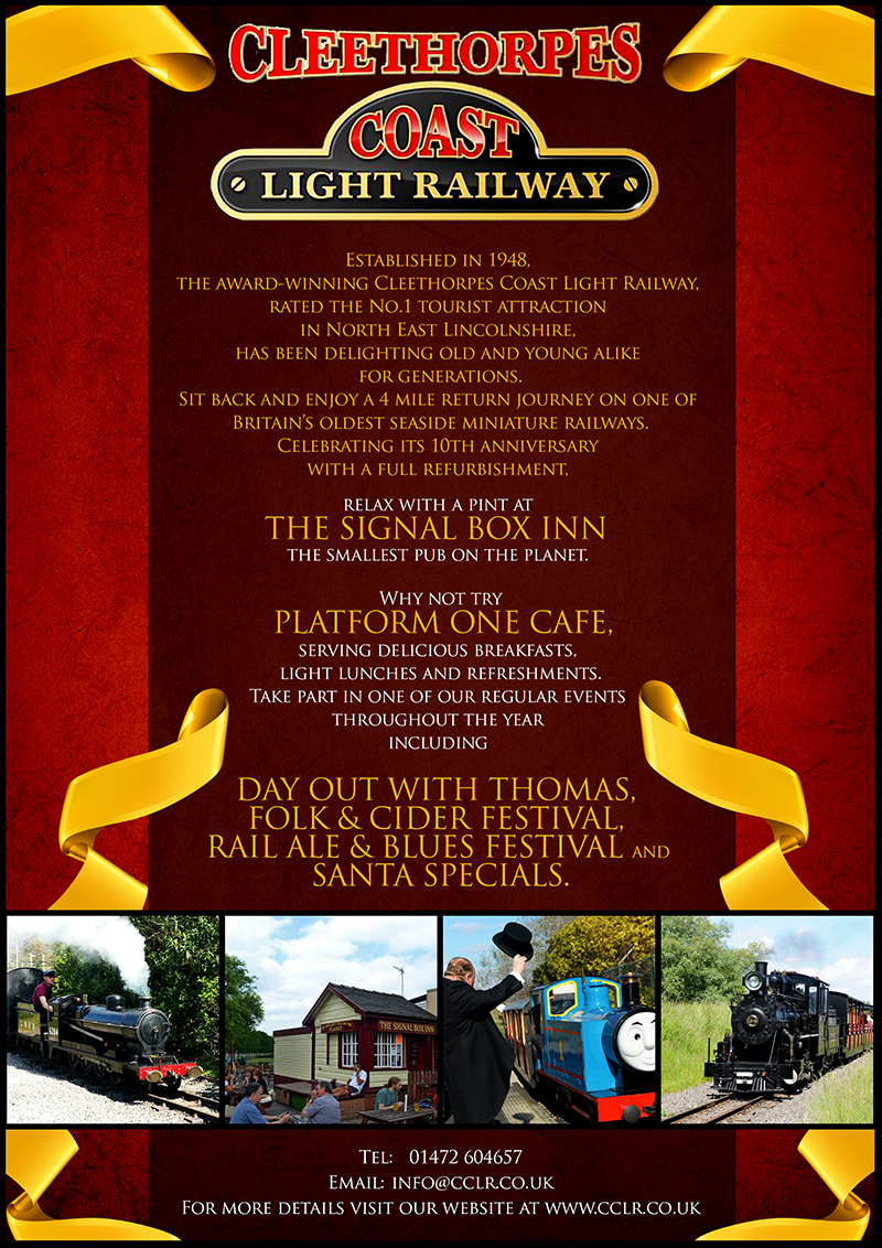 Poster Design by B L X C K_R X I N B O W for Cleethorpes Light Railway Ltd | Design #9314802