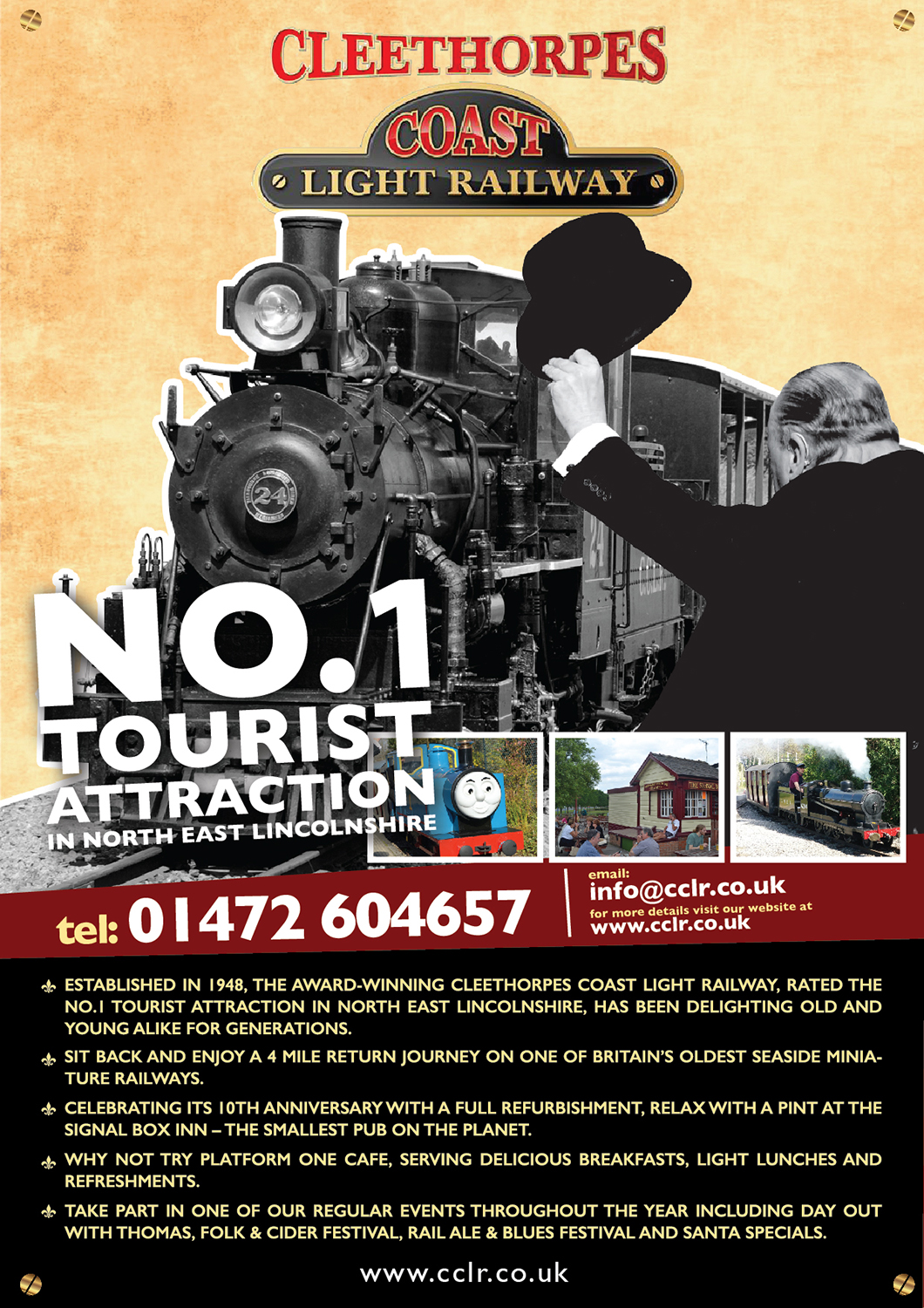 Poster Design by Hung Phung for Cleethorpes Light Railway Ltd | Design #9348560