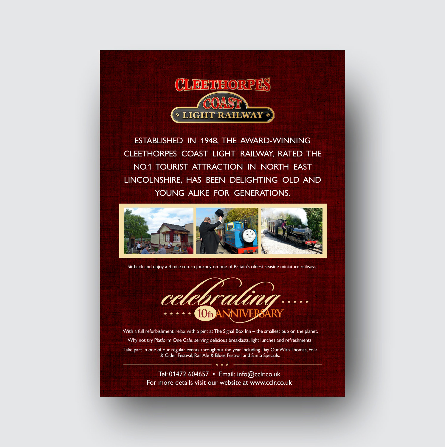 Poster Design by vikas naik for Cleethorpes Light Railway Ltd | Design #9322872