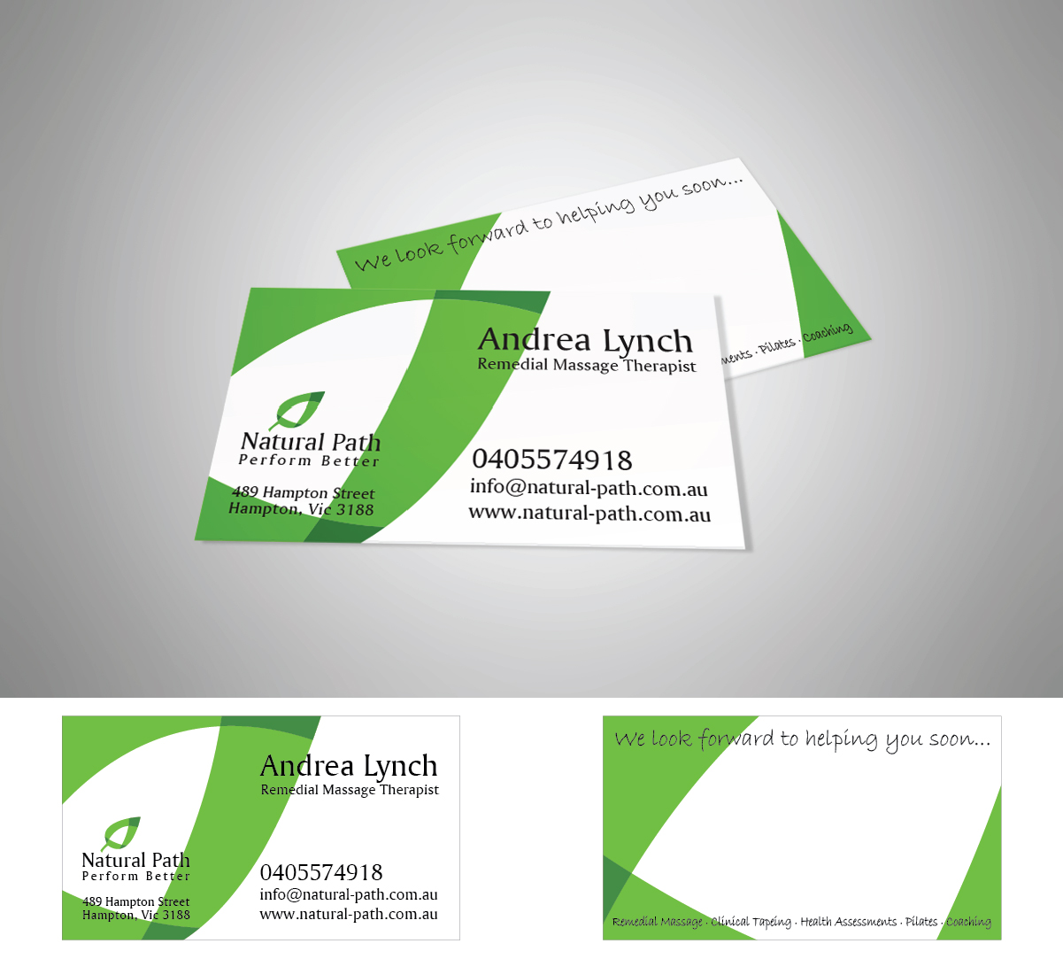 Diseño de Tarjeta de Presentación por Diimagery para Natural-Path | Diseño #2069247